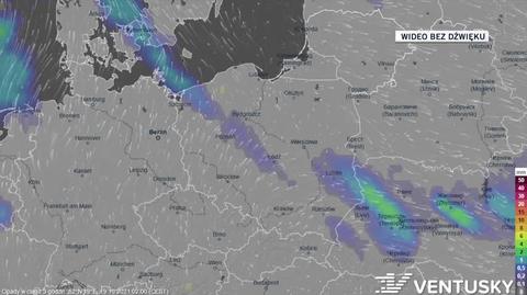 Prognozowane opady w najbliższych dniach