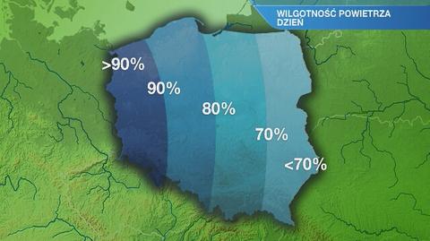 Warunki biometeorologiczne w czwartek