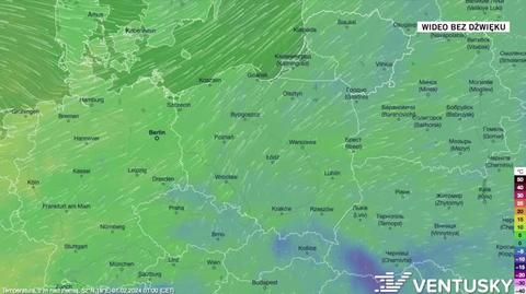 Prognozowana temperatura w kolejnych dniach