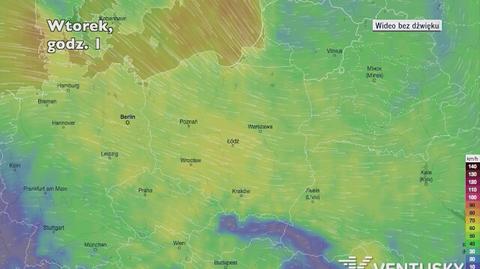 Porywy wiatru w najbliższych dniach