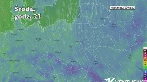 Prognozowana temperatura w najbliższych dniach (Ventusky.com)