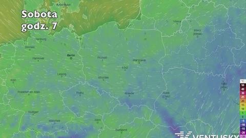 Temperatura w najbliższych dniach (ventusky.com | wideo bez dźwięku)