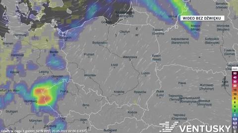 Prognozowane opady w kolejnych dniach