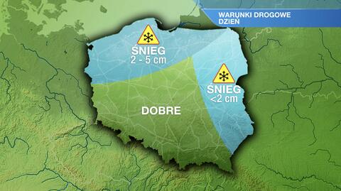 Warunki drogowe w niedzielę 20.11