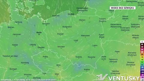 Prognozowana temperatura w ciągu najbliższych dni