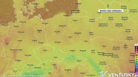 Prognozowana temperatura w kolejnych dniach