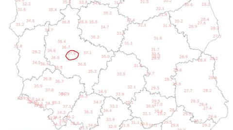 Upał w Polsce. Kamera termowizyjna 