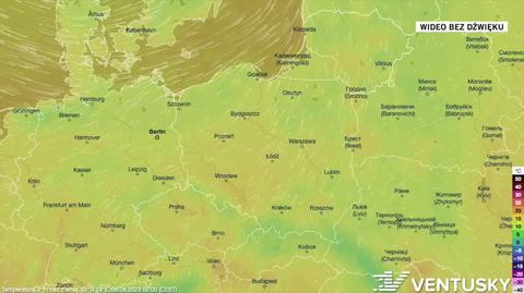 Prognozowana temperatura na kolejne dni