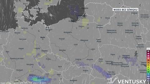 Prognozowane opady w dniach 11-15.01