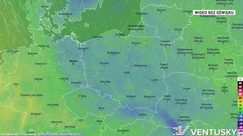 Prognozowana temperatura w kolejnych dniach