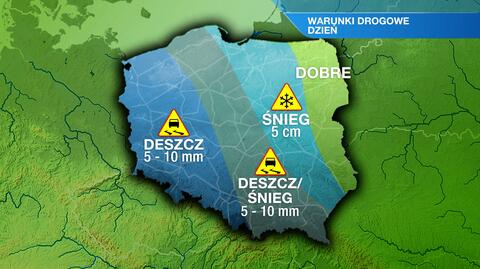 Warunki drogowe w piątek