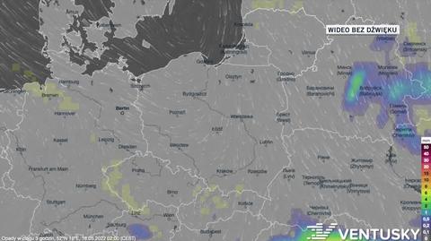 Prognozowane opady w dniach 18-22.05