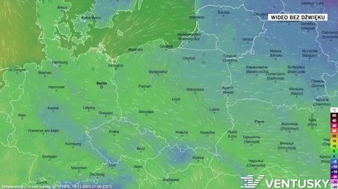 Prognozowana temperatura w kolejnych dniach