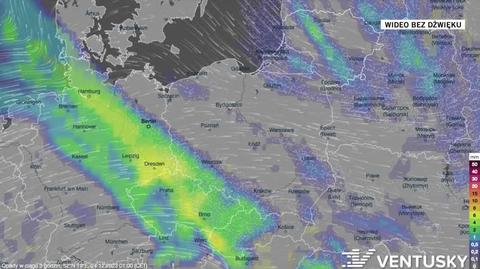 Prognozowane opady w okresie 24-28.12