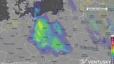 Prognozowane opady w najbliższych dniach