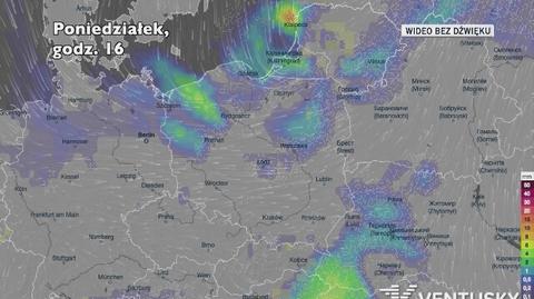 Prognozowane opady w najbliższych dniach