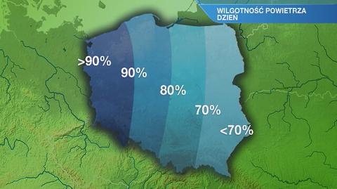 Warunki biometeorologiczne w piątek