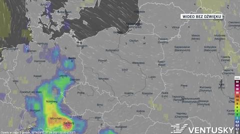 Prognozowane opady w ciągu kolejnych dni