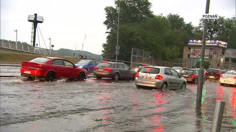 Zalane ulice w Poznaniu