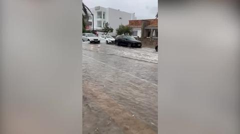 Deszcz na Majorce zalewał drogi