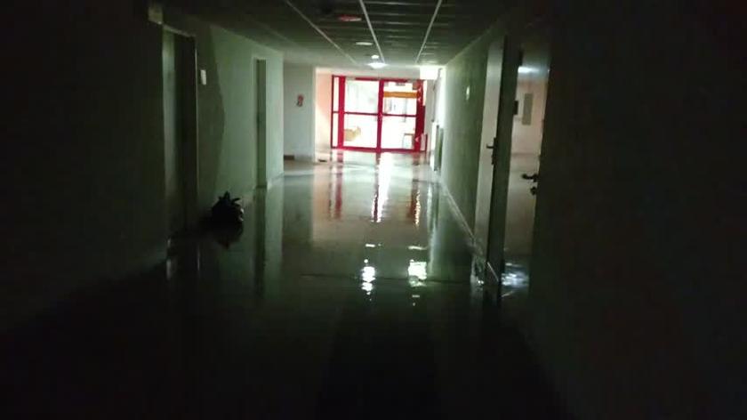 Szpital na Borowskiej zalany