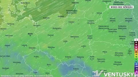 Prognozowana temperatura na kolejne dni