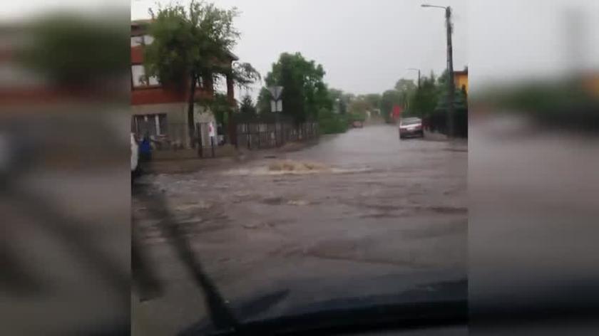 Obraz po opadach deszczu w Ostrowie Wielkopolskim