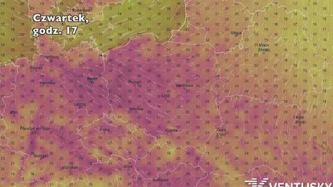 Temperatura w ciągu pięciu dniu (Ventusky.com) | wideo bez dźwięku