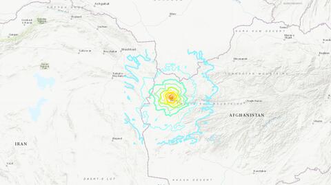 Wizualizacja 15 lat trzęsień ziemi na świecie