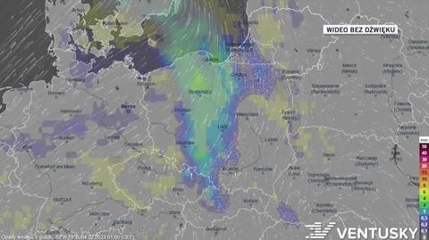 Prognozowane opady w ciągu kolejnych dni