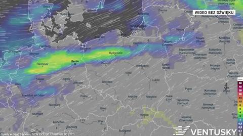 Prognoza opadów na okres 30.12-03.01