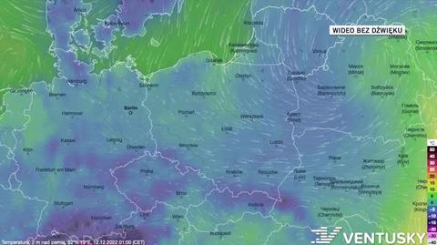 Prognozowana temperatura w ciągu następnych dni