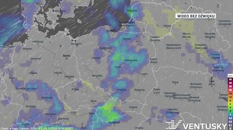 Prognozowane opady w dniach 25.10-01.11