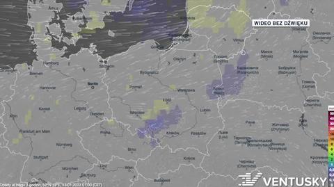 Prognozowane opady w dniach 13-17.01