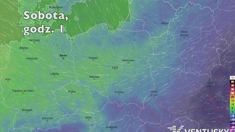 Prognozowana temperatura w najbliższych dniach (Ventusky.com) | wideo bez dźwięku