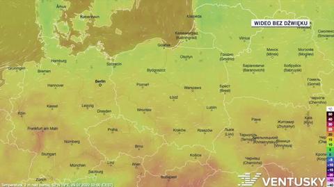 Prognoza temperatury na kolejne dni