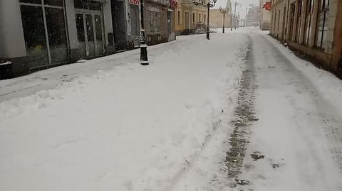 Opady śniegu w Jeleniej Górze