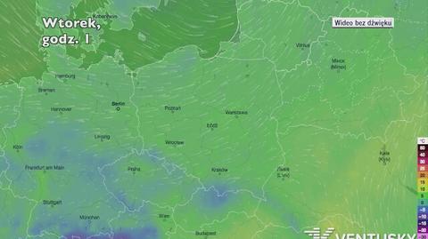 Temperatura w ciągu najbliższych pięciu dni (Ventusky.com) | wideo bez dźwięku