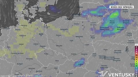 Prognozowane opady w dniach 02-06.06