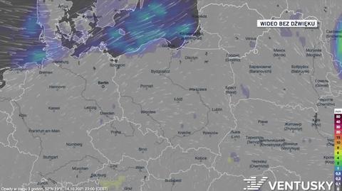 Prognozowane opady w ciągu kolejnych dni