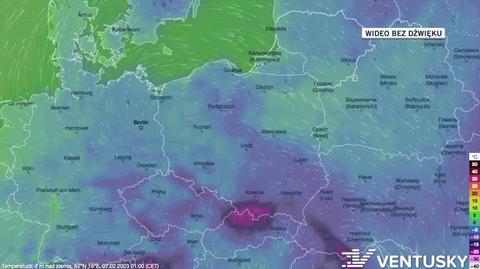 Prognozowana temperatura w kolejnych dniach