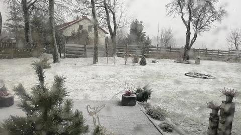 Śnieg na Kaszubach - Żukowo