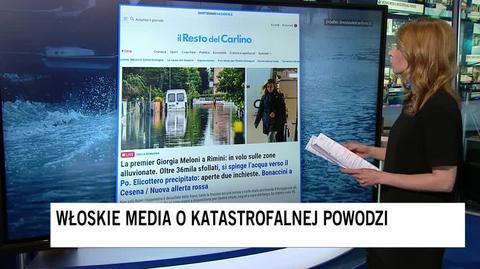 Włoskie media o katastrofalnej powodzi