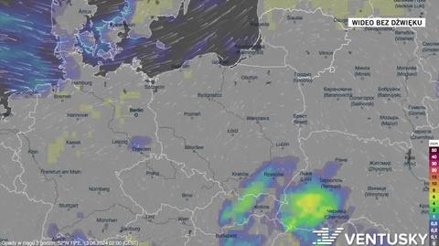 Prognozowane opady w okresie 13-17.06
