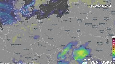 Prognozowane opady w okresie 13-17.06