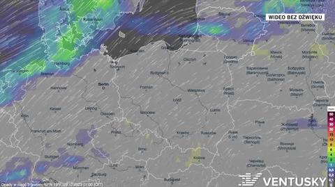 Prognozowane opady w dniach 29.12-02.01