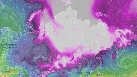 Prognozowana temperatura w Rosji na 12 stycznia