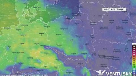 Prognoza porywów wiatru na kolejne dni