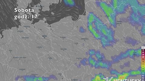 Opady w najbliższych dniach (ventusky.com | wideo bez dźwięku)