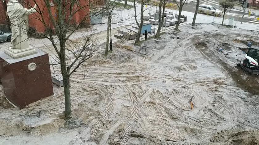 Pada śnieg w Lęborku